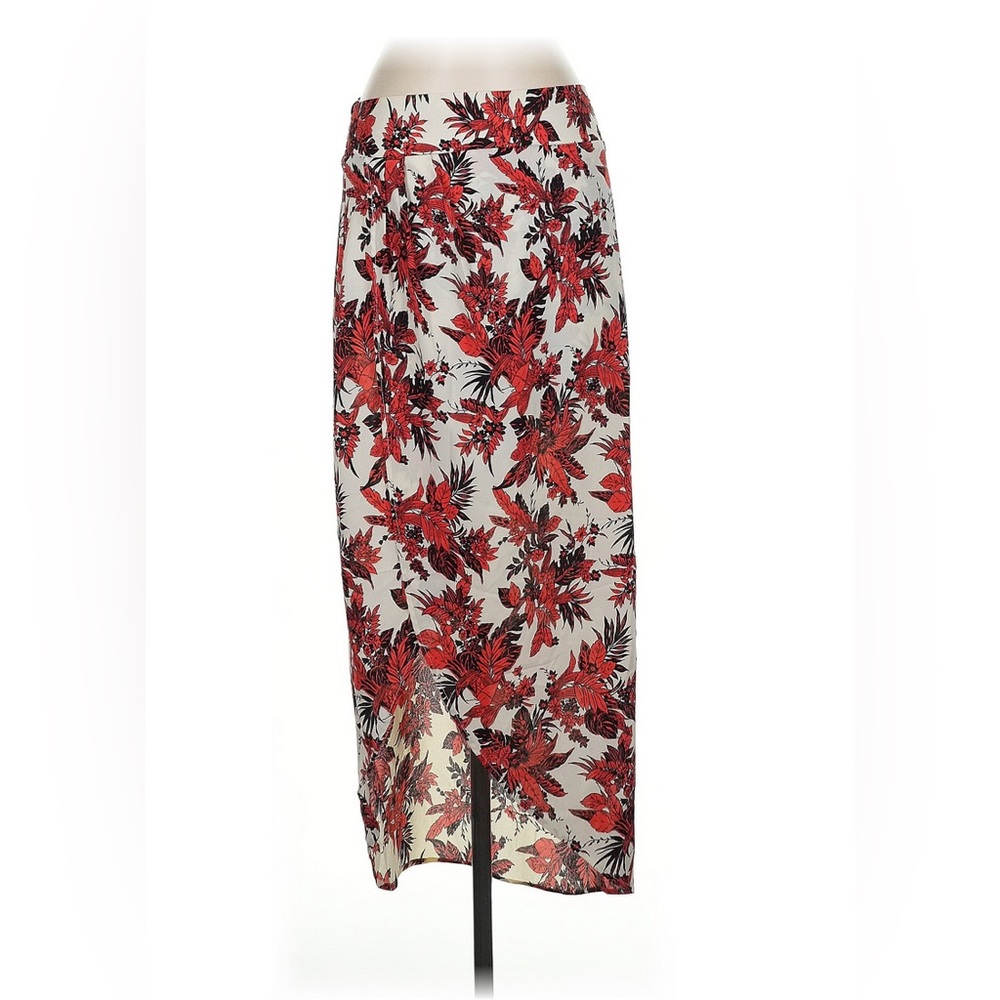 Braeve Red & White Floral Skirt | Size S
